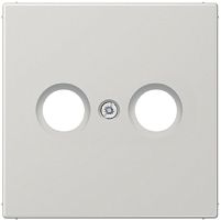 Лицевая панель Jung LS990 для 2-м. розетки TV+R серый картинка